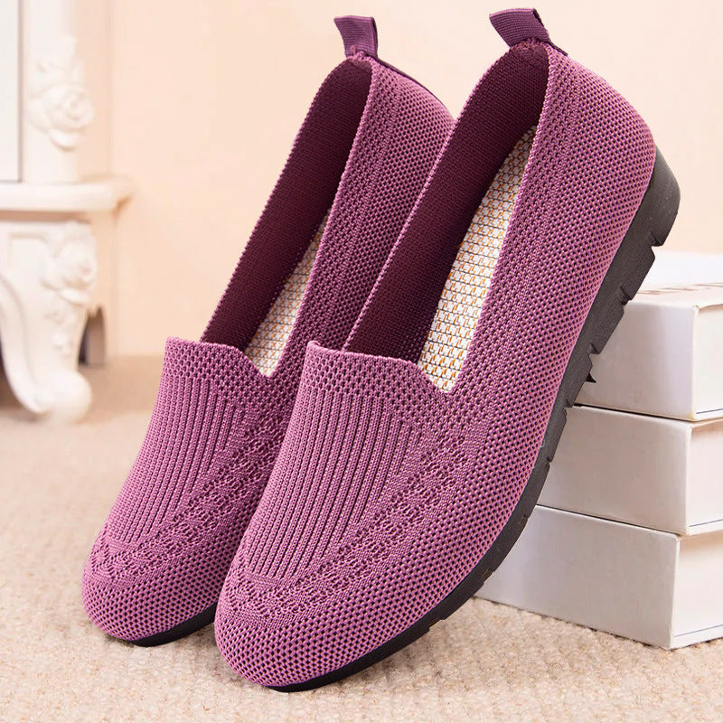 Women’s Orthopedic Knit Comfort Loafers – Slip-Resistant Walking Shoes