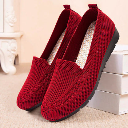 Women’s Orthopedic Knit Comfort Loafers – Slip-Resistant Walking Shoes