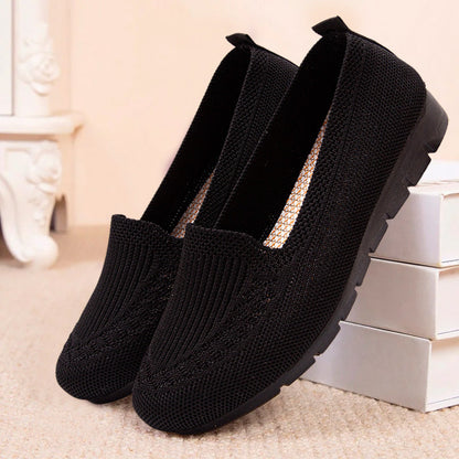 Women’s Orthopedic Knit Comfort Loafers – Slip-Resistant Walking Shoes