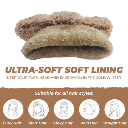 🎄Christmas Sale 50% OFF⛄️ Women’s Thermal Knit Hood – Fleece-Lined Winter Hat, Neck Warmer & Face Cover Combo